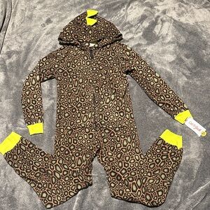 Cat & Jack Brown and Yellow Footie